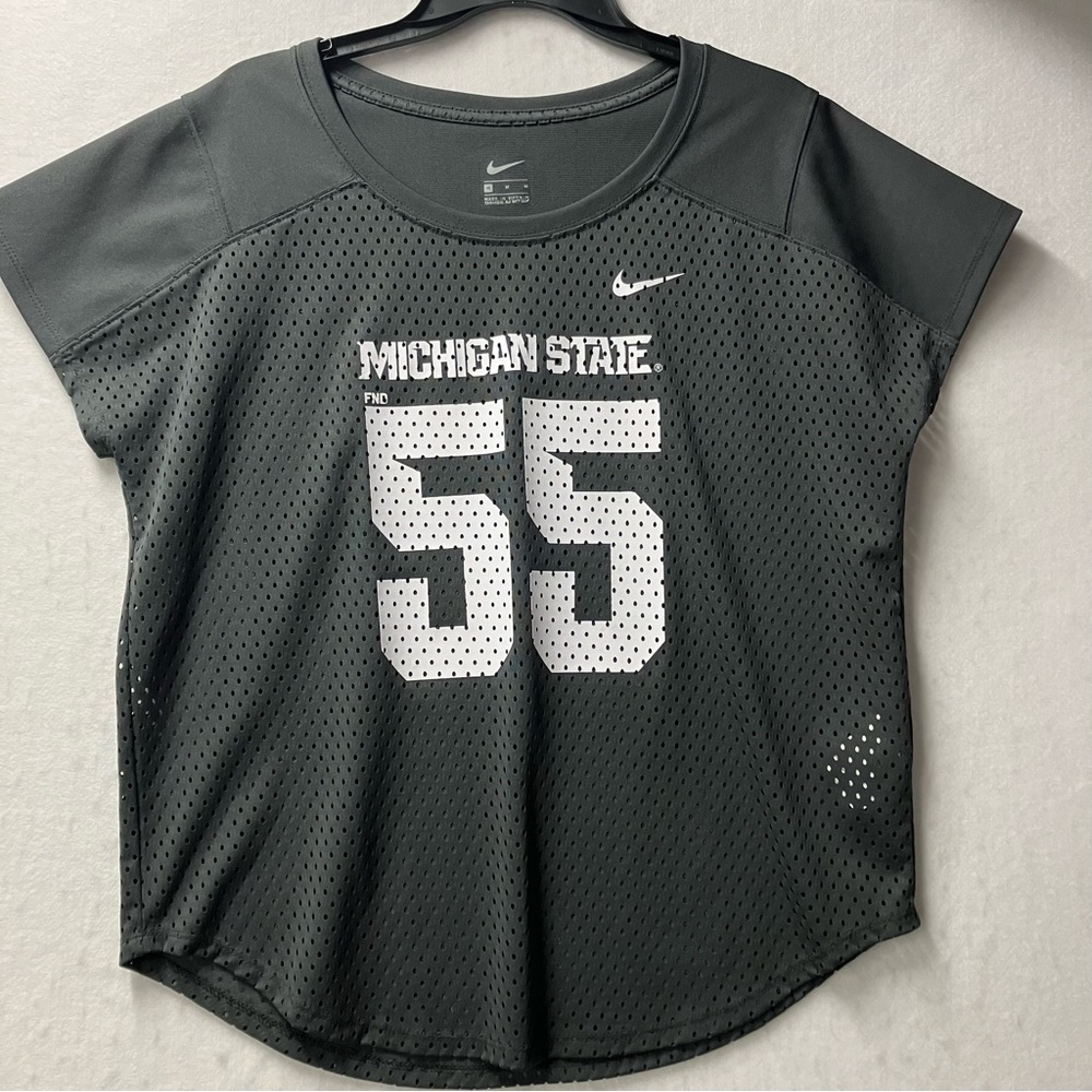Michigan State University Nike Football Jersey Woman’s Size Medium Cute Tailgate